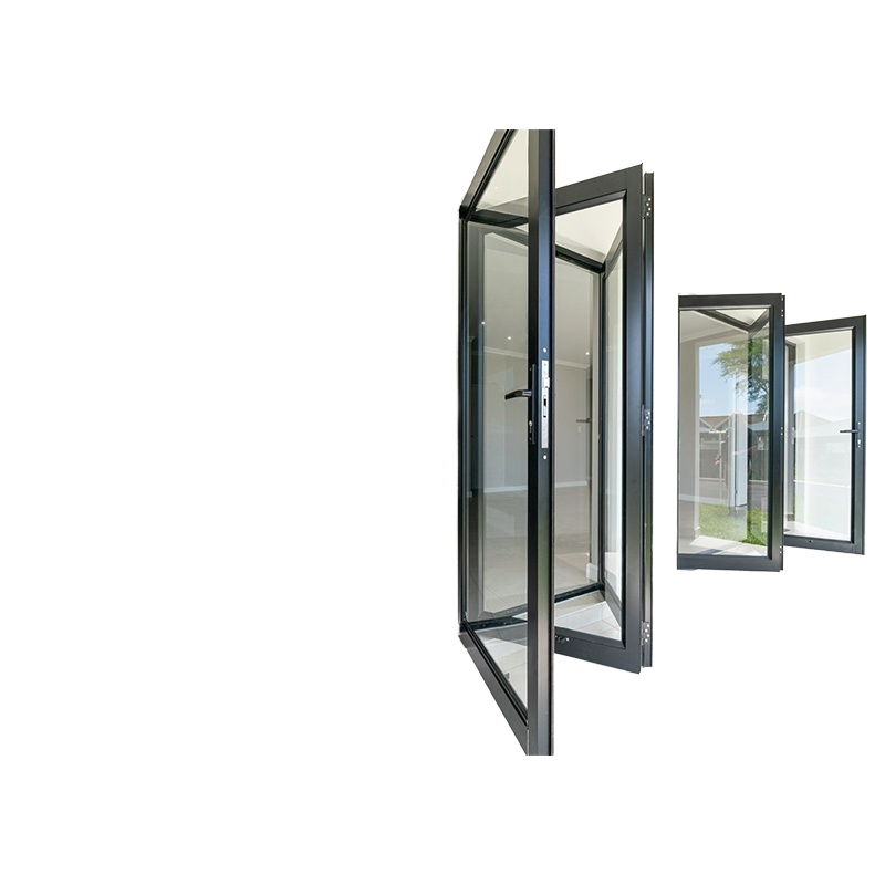Double-Glazed Folding Door Soundproof Ther...
