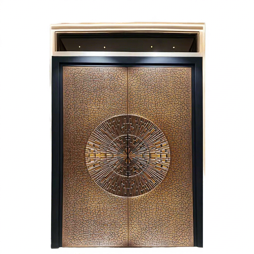 Stainless Steel Polymer Security Door Villas High-End Residential Entrances High Strength Lightweight Weather Resistance French