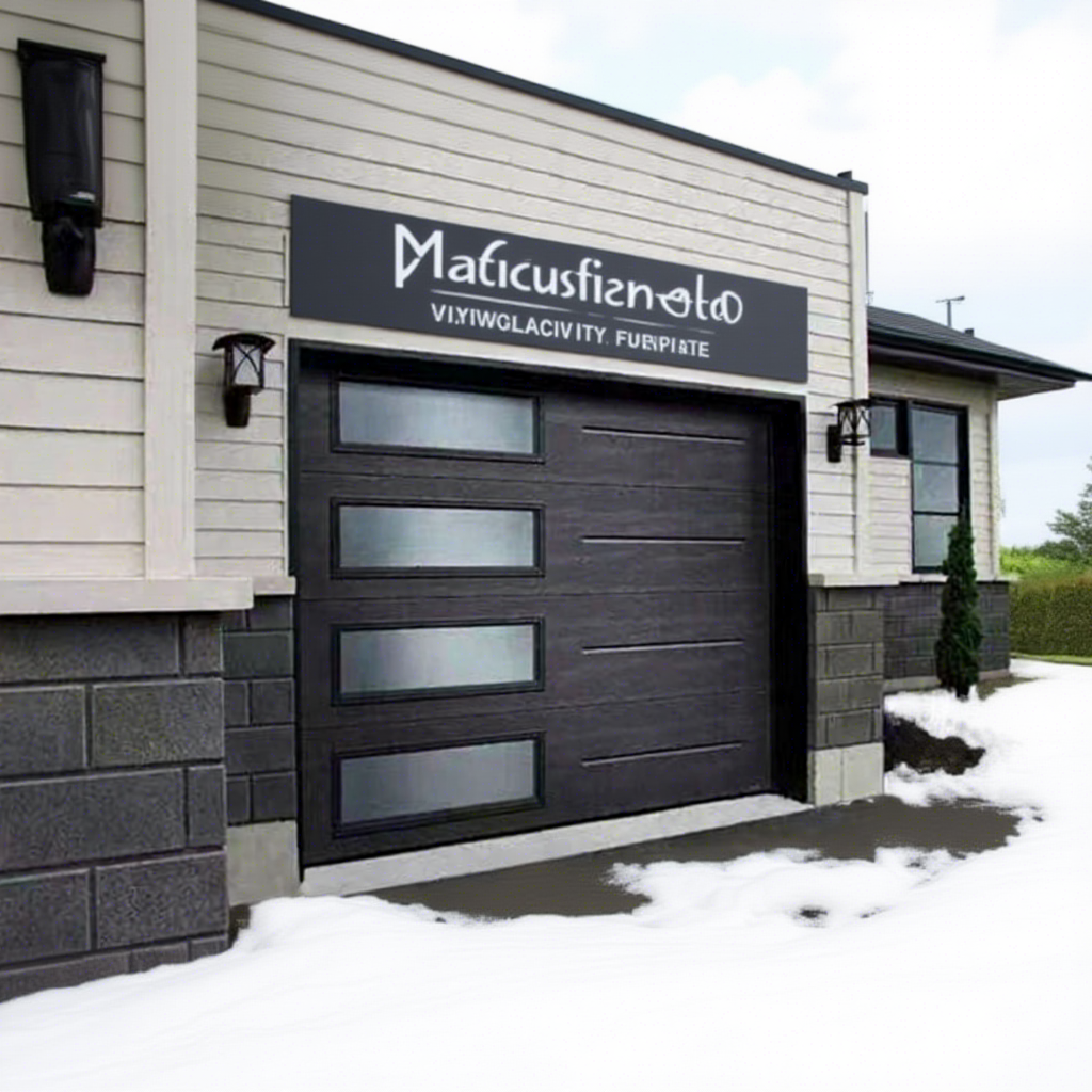 Villa Garage Door Pre-Finished Easy Installation Modern Design Space Efficient High-End Customer Preferred Wood Aluminum 2-Year