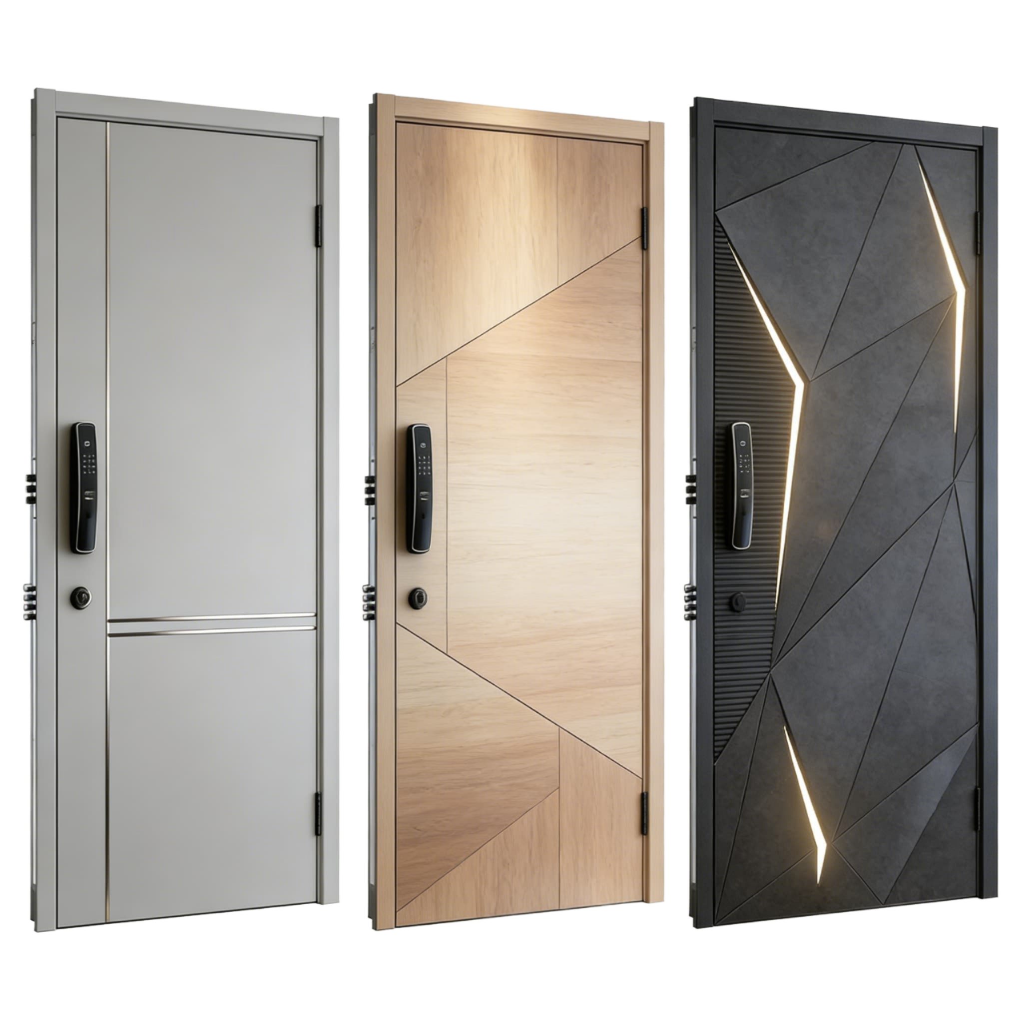 Modern Style Manual Anti-Theft Door for Vi...